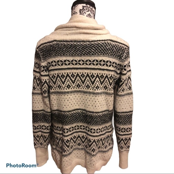 MAURICES open cream and black cardigan - Picture 5 of 7